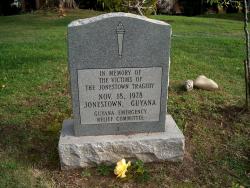 Jonestown tomb flower